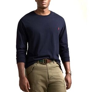 Polo by Ralph Lauren Men's Navy Blue Long Sleeve T-Shirt Jersey Shirt Sz 3XL New